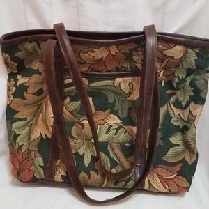Tapestry/Upholstery Leather Handmade Tote
